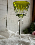 Taça Cristal Verde Baccarat